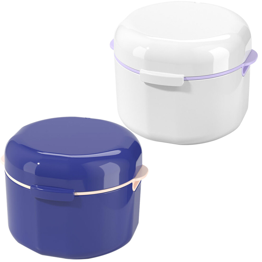 Villcase 2Pcs Box Invisible Drain Retainer Storage Case Portable