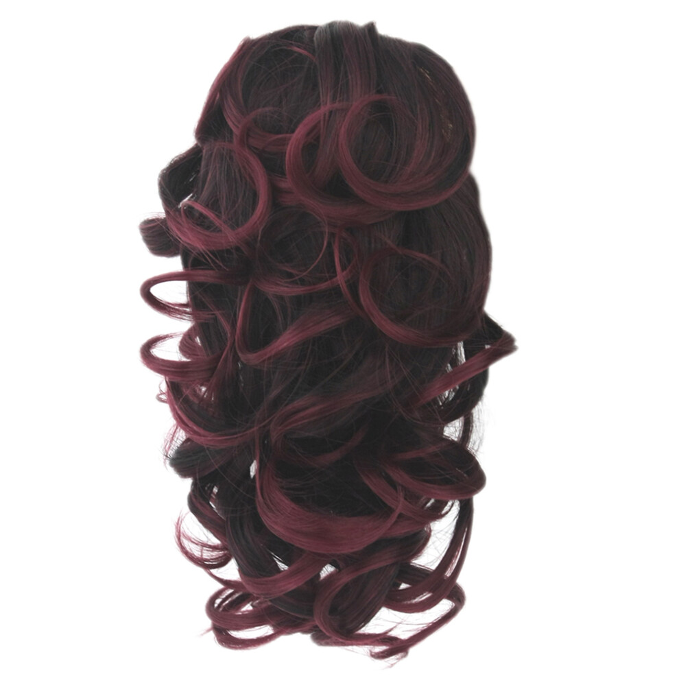Villcase Unisex Curly Synthetic Hair Wig With Jaws Clamp For Women Girls