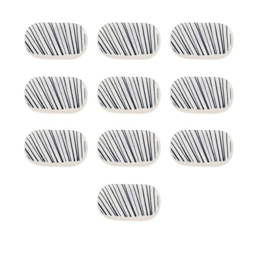 10Pcs Blue Ceramic Chopstick Holders Spoon Rest Racks 2