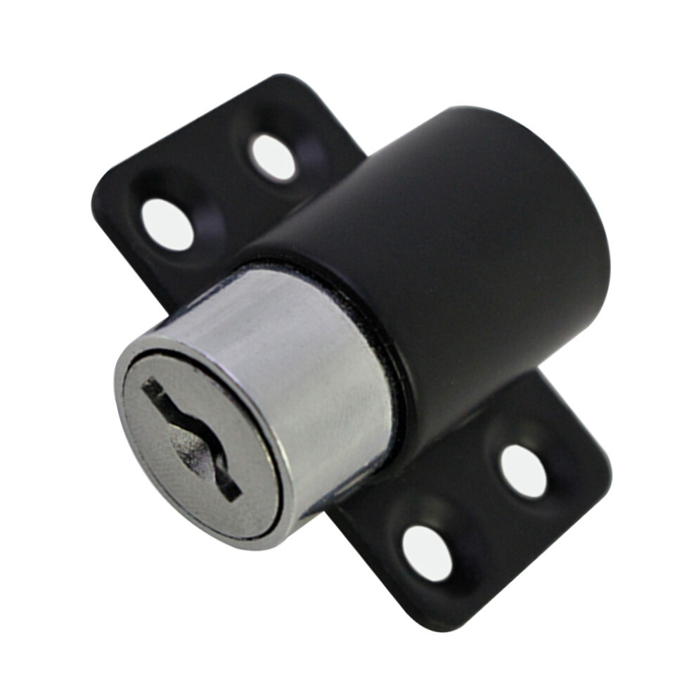 Slide Window Stopper Locking Catch Restrictor Push-In Safety Black Ohphcall