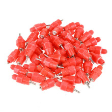 50 Stück Hühnchenkipp-Versorger für 3/4'' PVC, Rot, Edelstahl