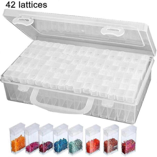 42/84 Grid Transparent Box DIY Handmade Beaded Painting Storage Box