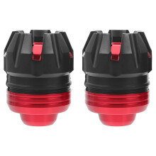 2Pcs Front Fork Frame Sliders for Motorcycle Red PP Aluminum Alloy