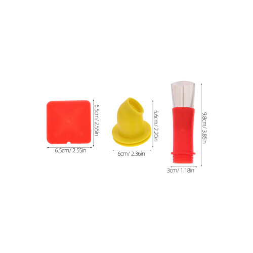 1 set reusable caulking nozzle replacements, practical finishing tool 2
