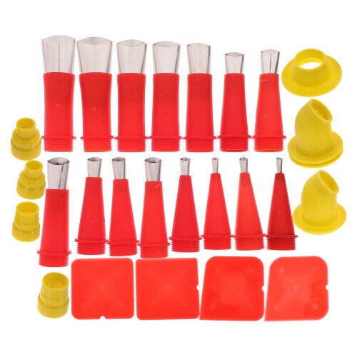 1 set reusable caulking nozzle replacements, practical finishing tool