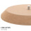 Round pottery mold with wood base for clay dish and drape projects 7