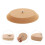 Round pottery mold with wood base for clay dish and drape projects 10