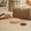 Round pottery mold with wood base for clay dish and drape projects 4