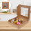 5pcs kraft paper bakery boxes with window for cake cookie packaging 7
