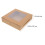 5pcs kraft paper bakery boxes with window for cake cookie packaging 9
