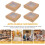 5pcs kraft paper bakery boxes with window for cake cookie packaging 6