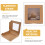 5pcs kraft paper bakery boxes with window for cake cookie packaging 11