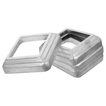 4pcs metal post skirt wraps for deck fence posts, base sleeve cover