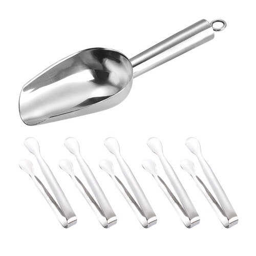 multi-function ice set stainless steel ice cube tongs