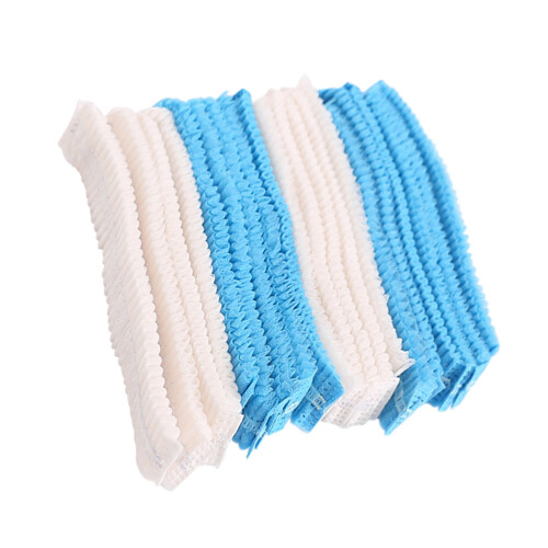 200pcs disposable non-woven caps for workshop catering baking 2