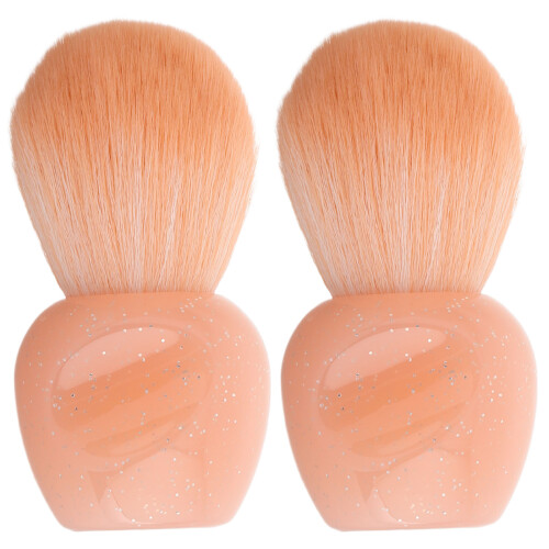 2pcs mini brush for powder and blush, portable makeup tool