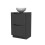 NES Home Nes Home Dark Grey 500mm Bathroom Freestanding Vanity Unit Round Ceramic Basin 6