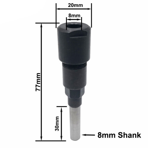 engraving machine flat trimmer extension rod for 8mm milling cutter handle 1