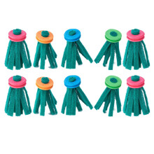 Spawning Mop 10-Piece Floating Mops Foam Ring Reusable Scrubber 1.77 x 3.94 Inches For Freshwater Rainbowfish Snails
