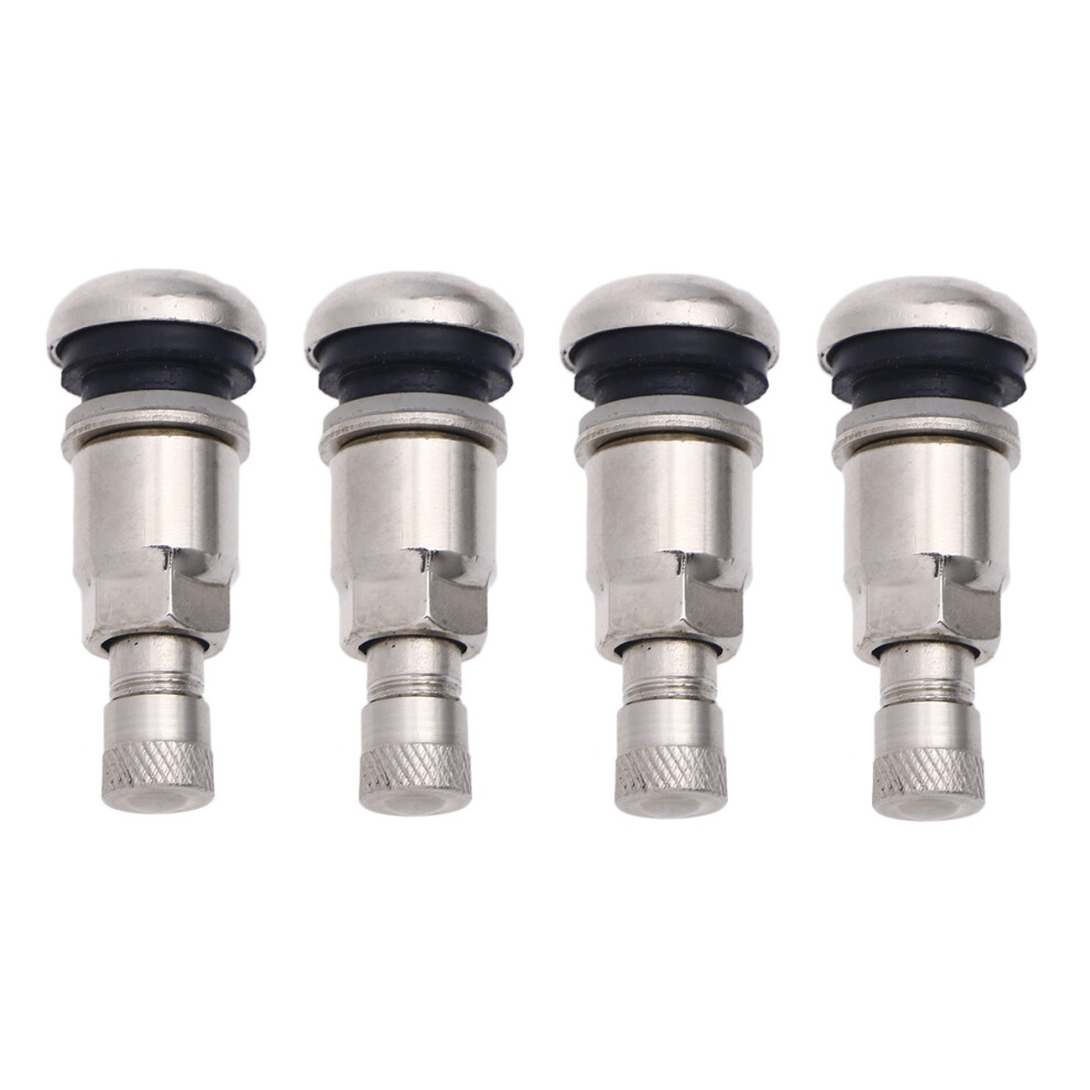 4Pcs Stainless Steel Snap-In Stems Tire Tyre Stems Car For Car Tyre 3294042605348