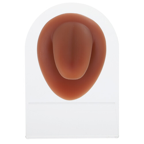 silicone fake tongue model for piercing practice simulation