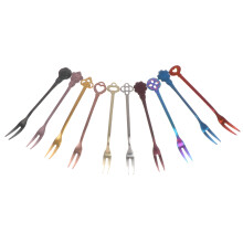 10pcs stainless steel dessert forks for cake and party tabletop use