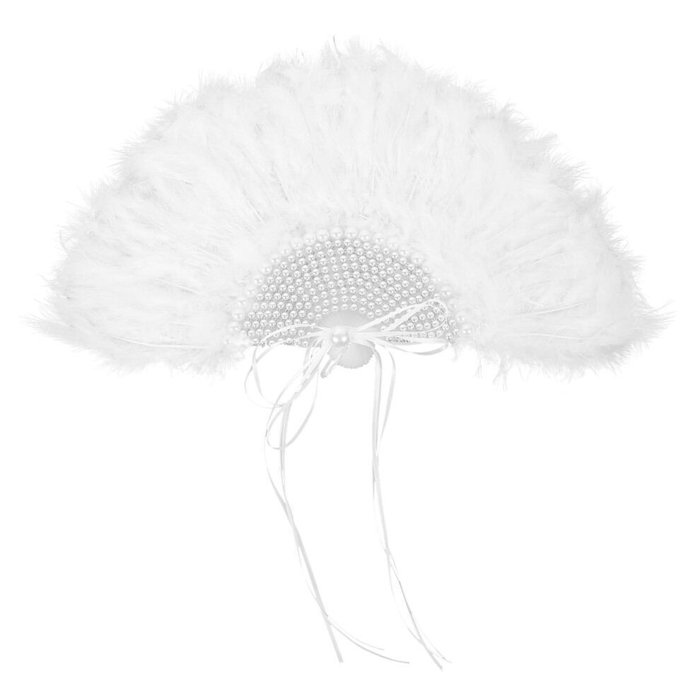 wedding plume fan bridal handheld fan for women stage performance-image-OPC-PKRFJJD-NEW