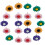 20Pcs Compact Sunflower Shaped Pushpins for Map, Craft & Daily Use 11