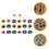20Pcs Compact Sunflower Shaped Pushpins for Map, Craft & Daily Use 5