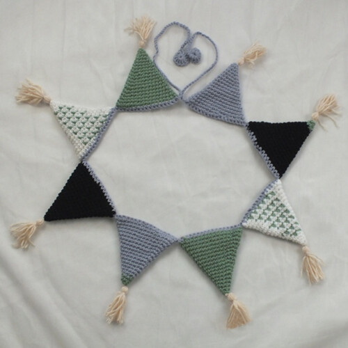 Multi Cotton Bunting Handmade Flags For Home Decoration 1