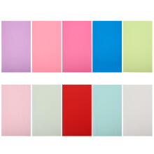10pcs frosted jelly faux pu sheets for diy sewing