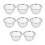 8Pcs Stainless Steel Mesh Tea Infuser Silver Durable Teapot Strainers 9