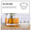 8Pcs Stainless Steel Mesh Tea Infuser Silver Durable Teapot Strainers 6