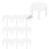200 stuks witte plastic pizzahouder stapelbaar turtle standaard 3