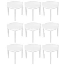 200 stuks witte plastic pizzahouder stapelbaar turtle standaard