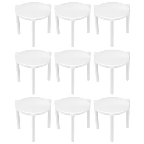 200 stuks witte plastic pizzahouder stapelbaar turtle standaard