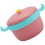 1Set Red Baby Insulation Bowl Set Stainless Steel PP Feeding Tableware 1