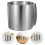 Stainless Steel Adjustable Cake Ring Mold Silver for Baking Cakes 10