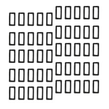 50Pcs Black Wooden DIY Pendant Charms for Jewelry
