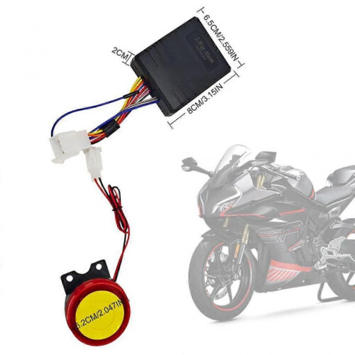 Motorbike Security System Motorcycle Alarm System with Remote Controller Key 2