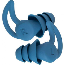 Reusable Noise Cancelling Earplugs for Sleeping, Traveling, Working and Reading 1 Pair Soft Silicone Reusable (Blue)