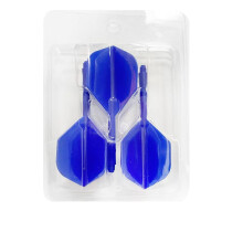 Integrated Dart Flights And Shafts 3 Pack Blue Moulded Anti Falling Durable Dart Flight Set For Professional Darts