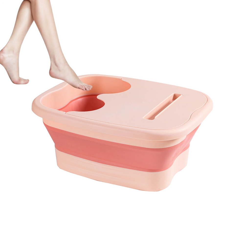 Foot Bath Basin Stress Spa Foldable Bucket Large Foot Soaking Tub With Massage Rollers Foldable Tray
