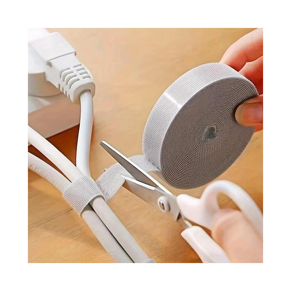 (Red, One-Size) Home Office Multifunctional Cable Tie, 1 Roll Cable Organizer, Cable Ties Wire Winder Keeper, Usb Cables Management Protector, Earphon 5021332407249