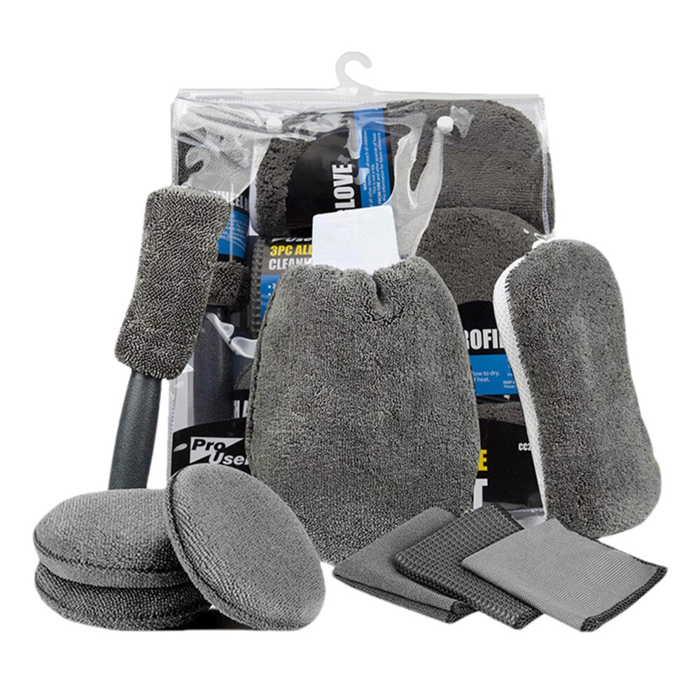 Car Wash Kit For Detailing, Car Wash Detail Kit, Interior And Exterior Car Care, Includes Brushes Towels Sponges Li Tool 9354506944827