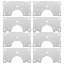 8-teiliges Türscharnier-Füllplatten-Set, Reparaturplatten für Schränke
