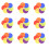 30Pcs Nylon Round Carpet Mark Stickers Assorted Colors for Classroom 1