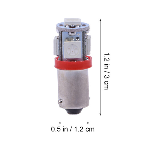 10 ba9s 5050 5 smd led auto innenraum leselampe rot 1