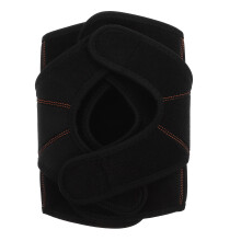 Support De Genou Noir Confortable En Tissu Pour Usage