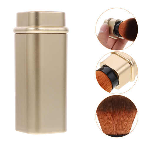 retractable nail dust brush dome blush foundation beauty tool 2